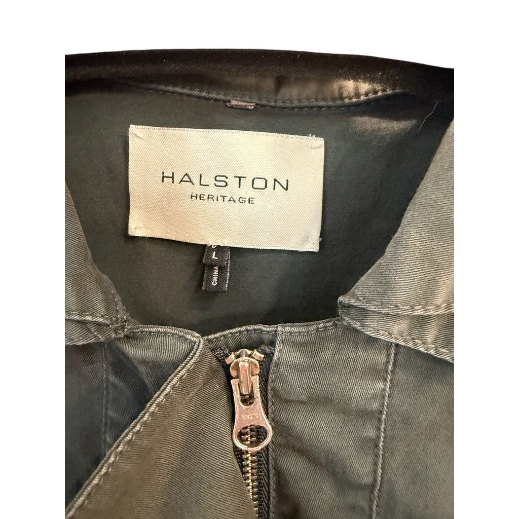 Halston Heritage Halston Heritage Green Utility Jacket L Military Cargo Size L / US 10 / IT 46 - 4 Thumbnail