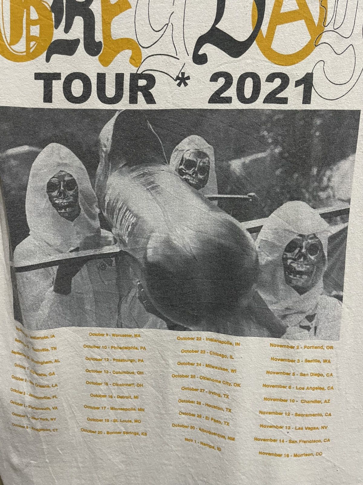 Fuck The Population × G59 Records Grey Day Tour Vintage Distressed Shirts Size US M / EU 48-50 / 2 - 10 Thumbnail