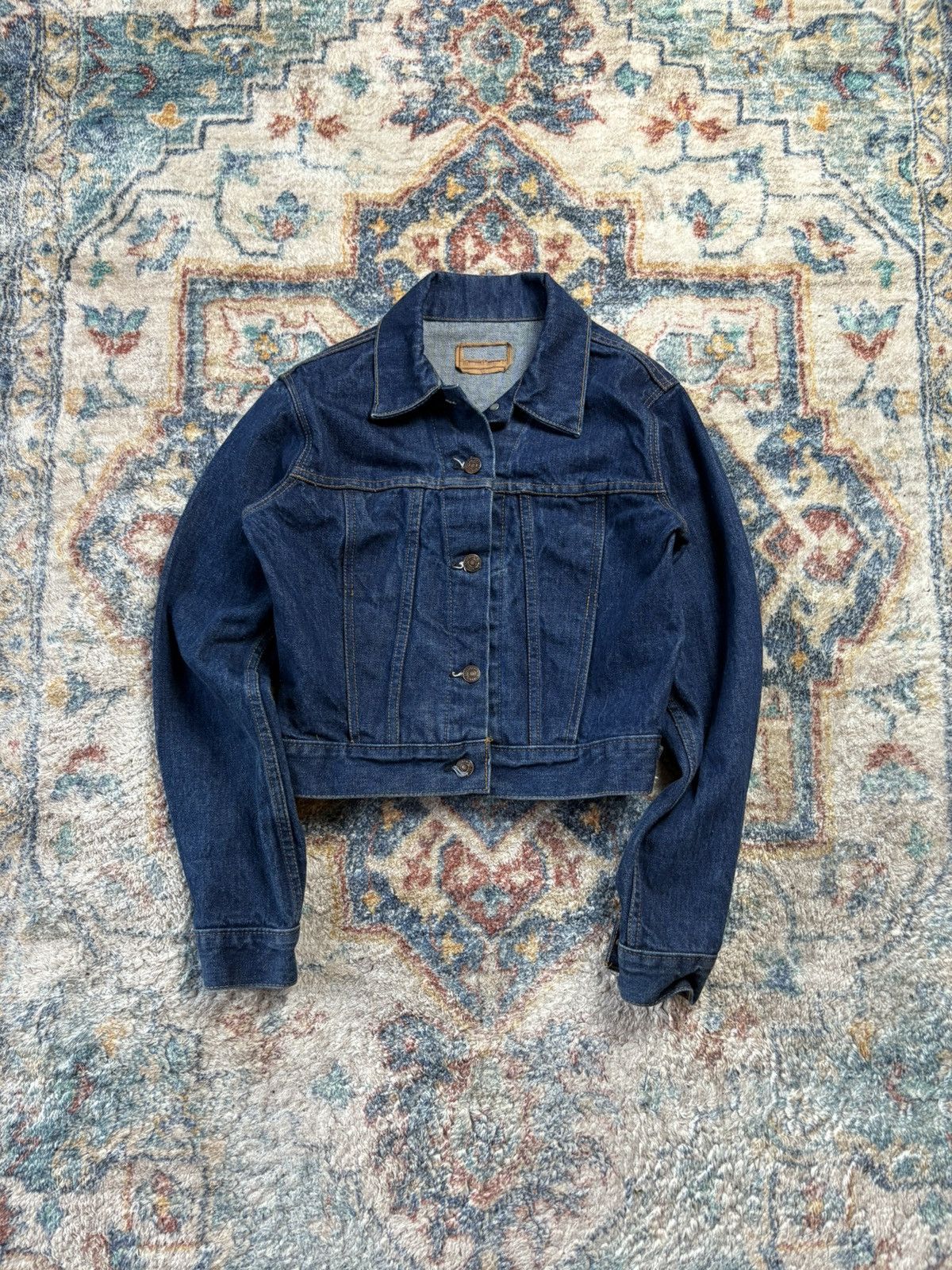 Levi's Vintage 80s Levi’s Darkwash Denim Jacket Small Size S / US 4 / IT 40 - 1 Thumbnail