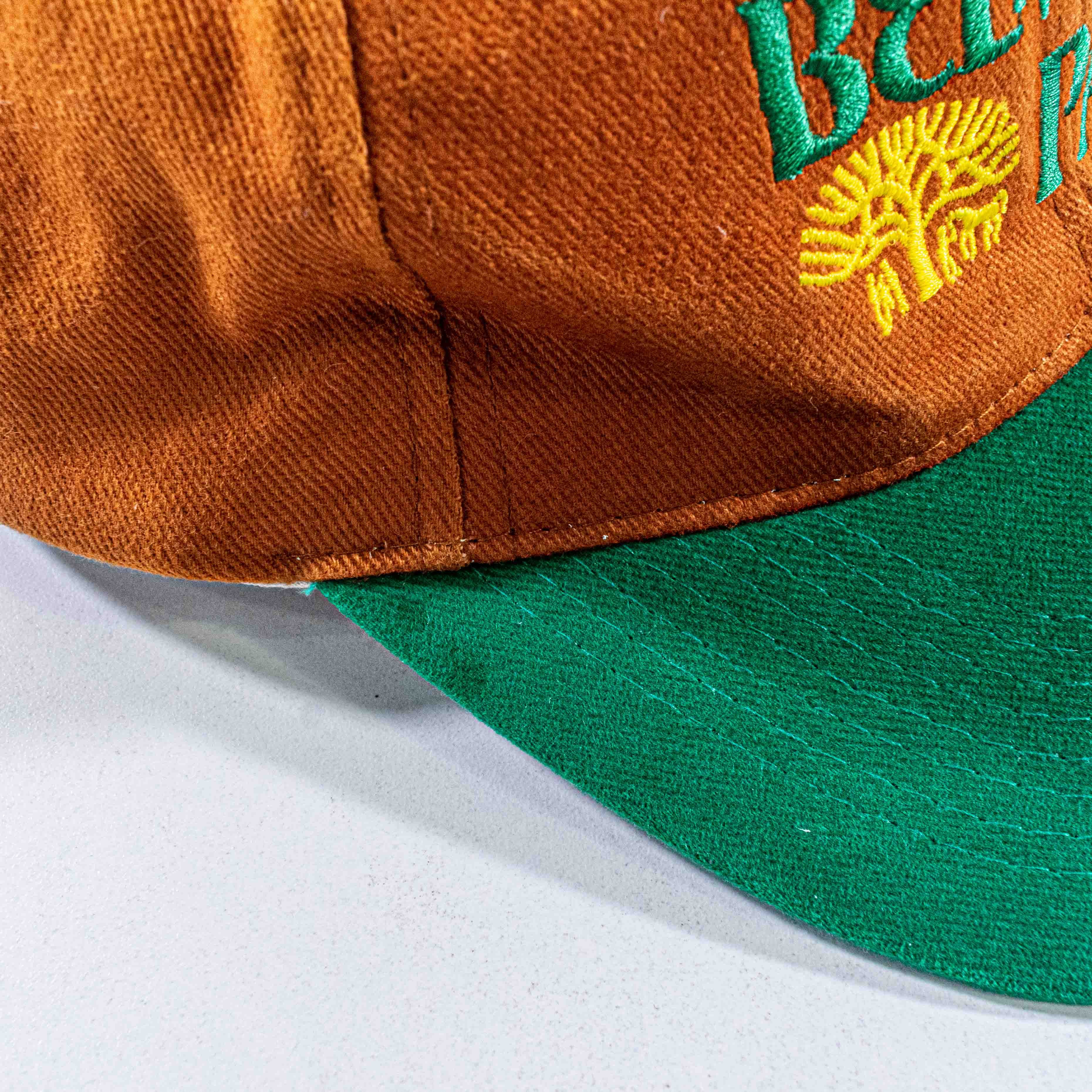 Vintage 90s Belmont Park Horse Racing Snapback Hat Orange Green Size ONE SIZE - 6 Thumbnail