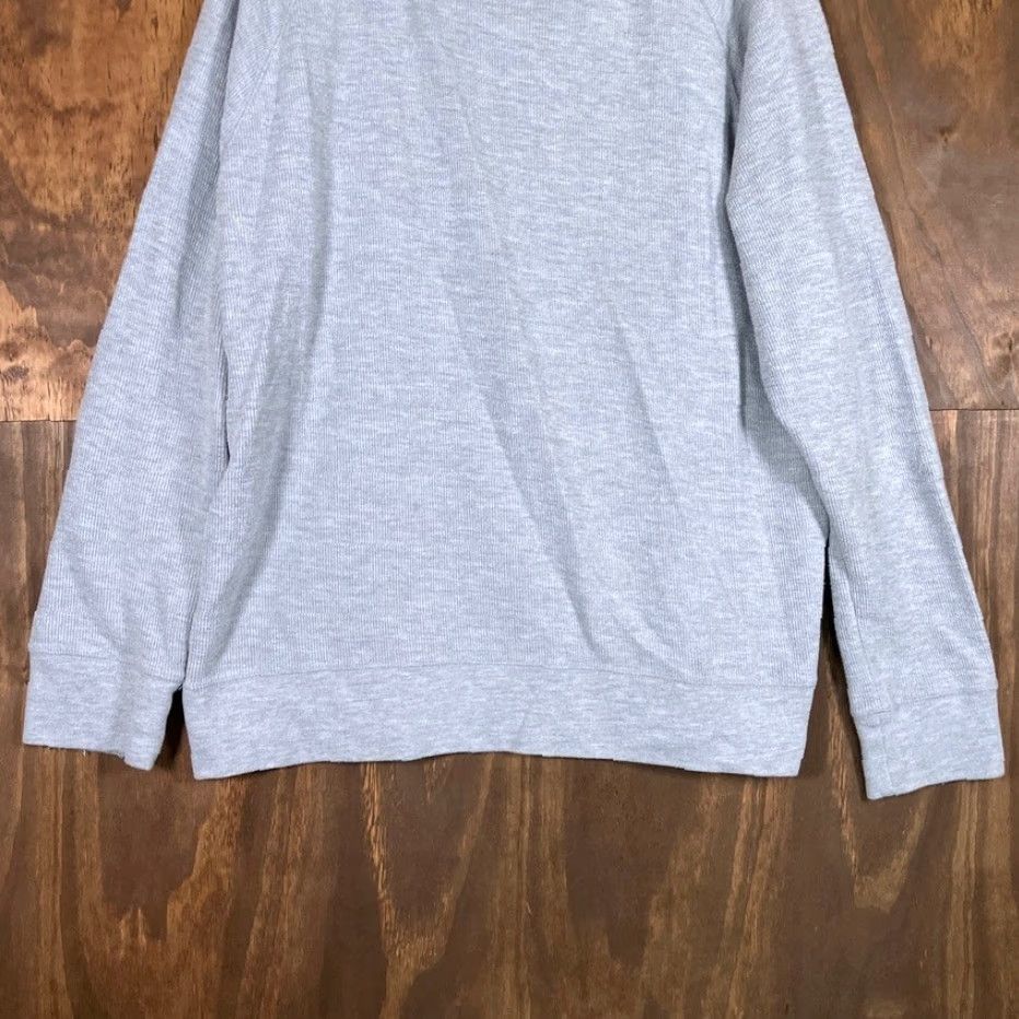 Banana Republic Banana Republic Mens Shirt Gray Thermal Waffle Long Sleeve Crew Neck XL Size US XL / EU 56 / 4 - 3 Thumbnail