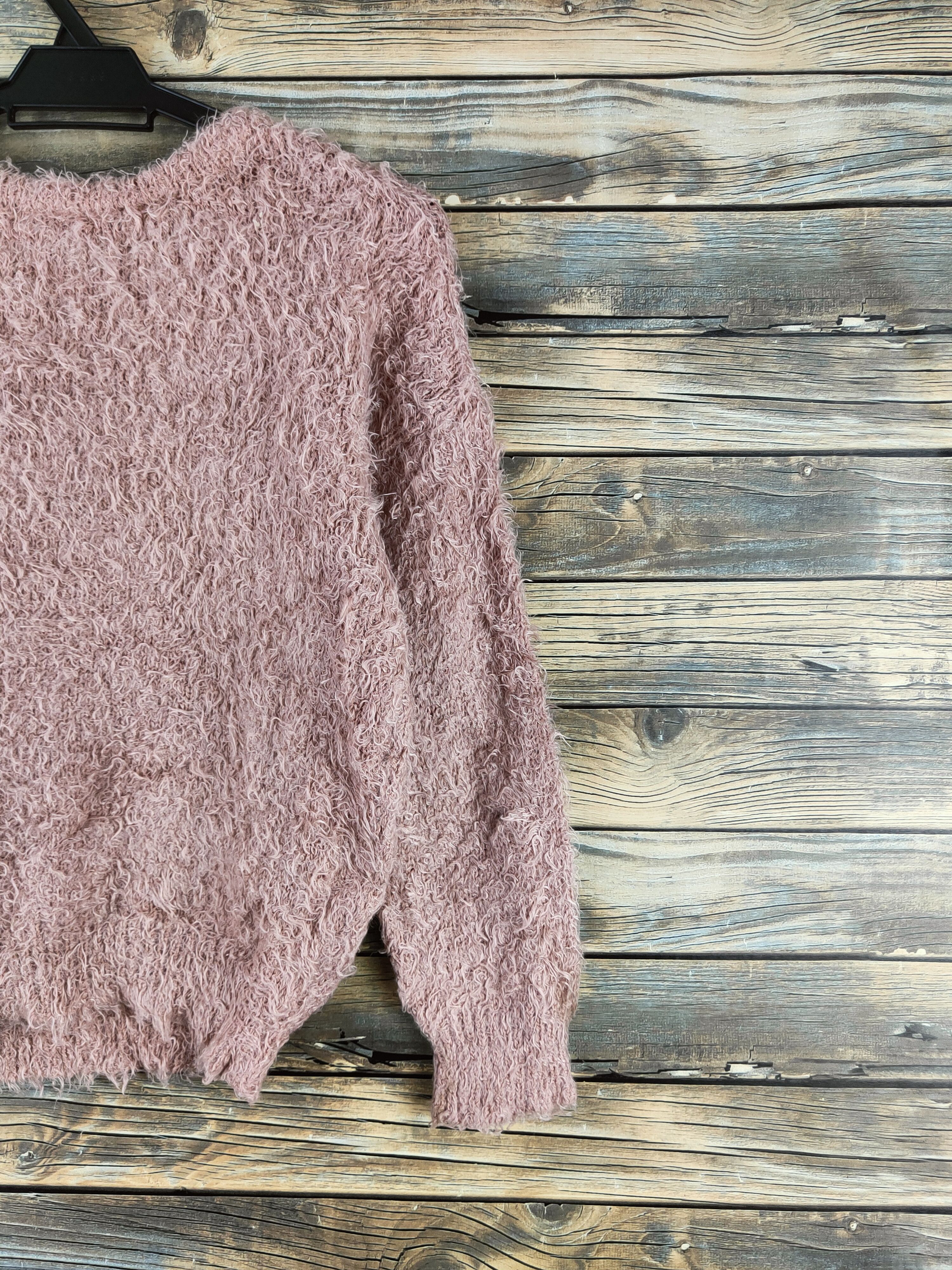 Japanese Brand DL Ingni Dark Peach Fur Mohair Knitwear #46-544 Size M / US 6-8 / IT 42-44 - 9 Thumbnail