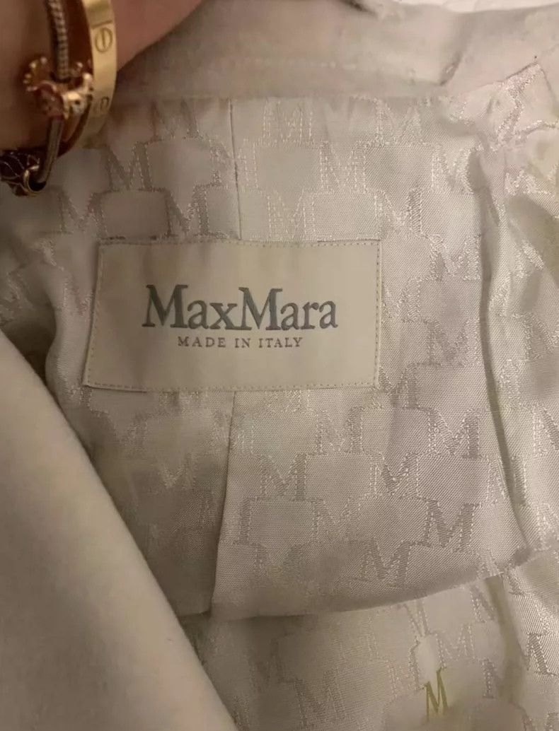Max Mara Max Mara 101801 coat, belted, glacier white, Size M / US 6-8 / IT 42-44 - 2 Thumbnail