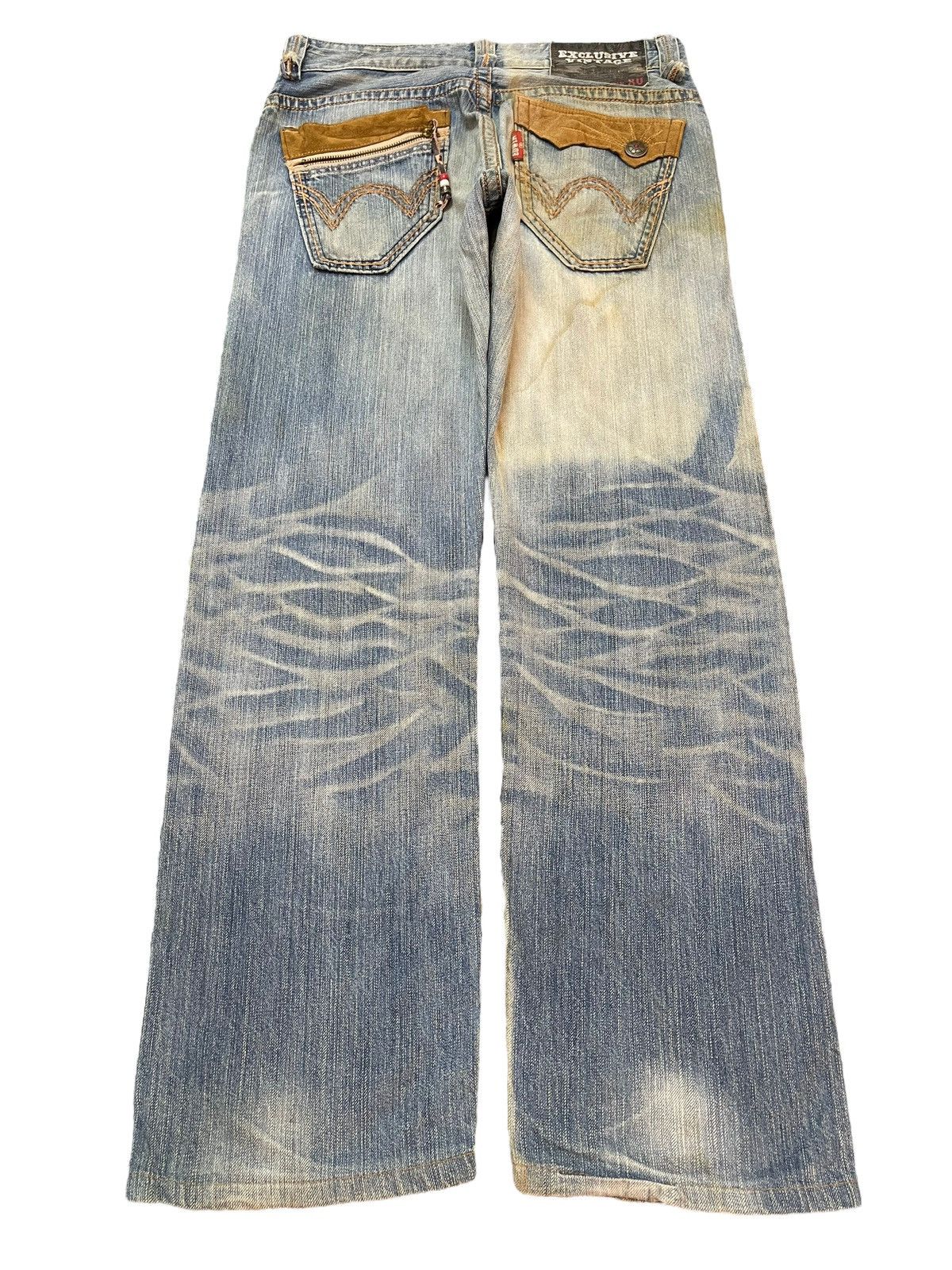 Edwin Edwin XV Exclusive Vintage Mud Faded Wash Style Loose Jeans Size US 32 / EU 48 - 2 Thumbnail