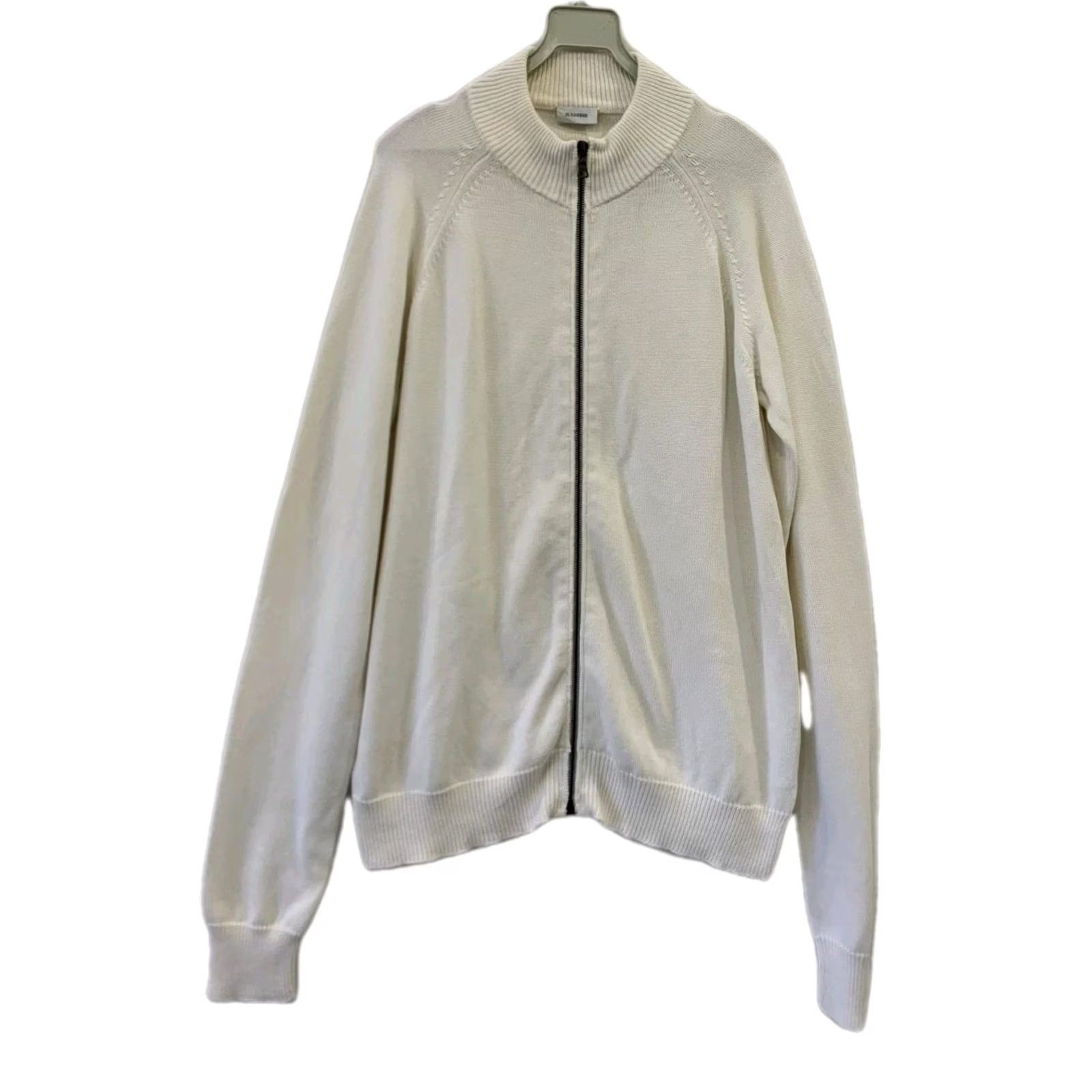 Jil Sander Jil Sander Full Zip Knit Sweater Men L White Cotton Minimalist Italy Style 206 Size US L / EU 52-54 / 3 - 2 Thumbnail