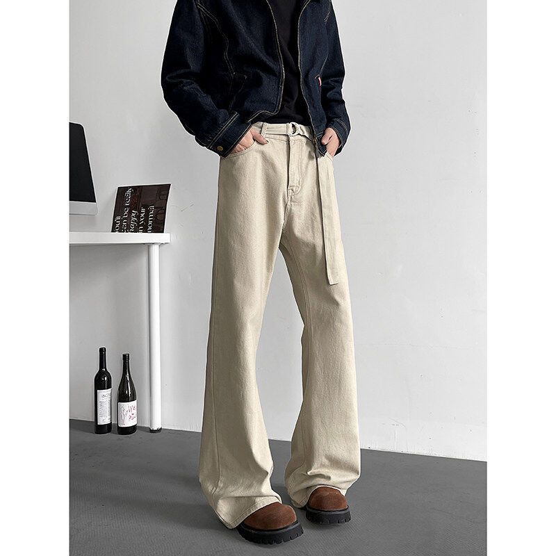 Japanese Brand Retro loose straight leg micro flared jeans Size US 32 / EU 48 - 3 Thumbnail