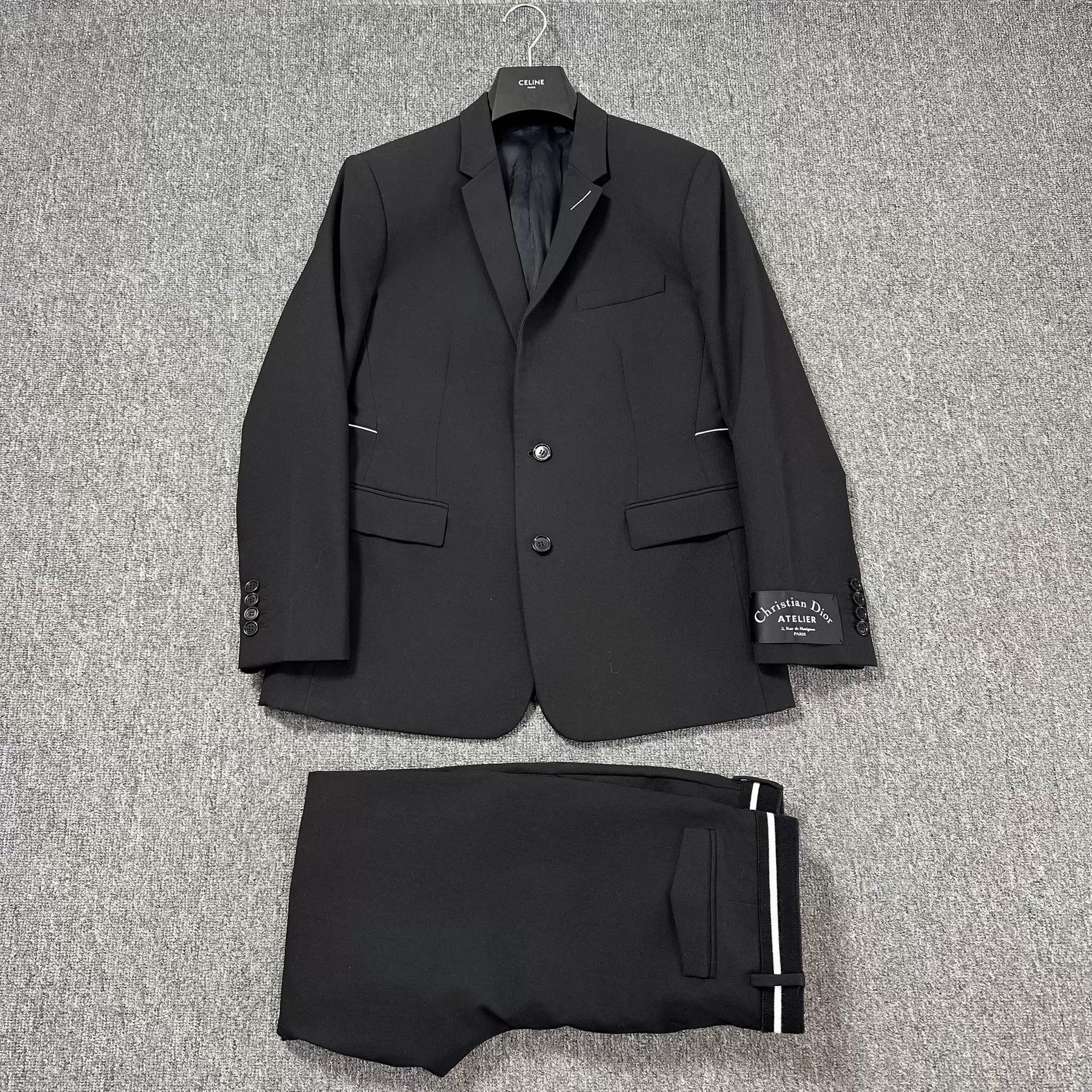 Dior Dior Homme 18fw white line armband wool suit 48 Kva final Size 48L - 1 Thumbnail
