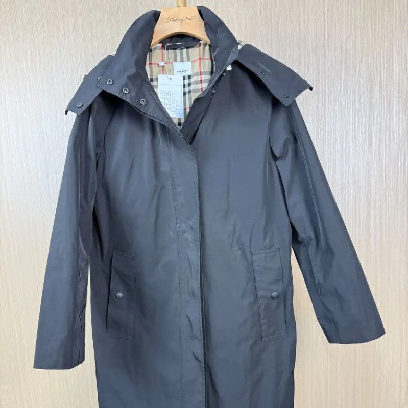 Burberry Burberry Black Polyester Women's Trench Coat Size M / US 6-8 / IT 42-44 - 1 Thumbnail