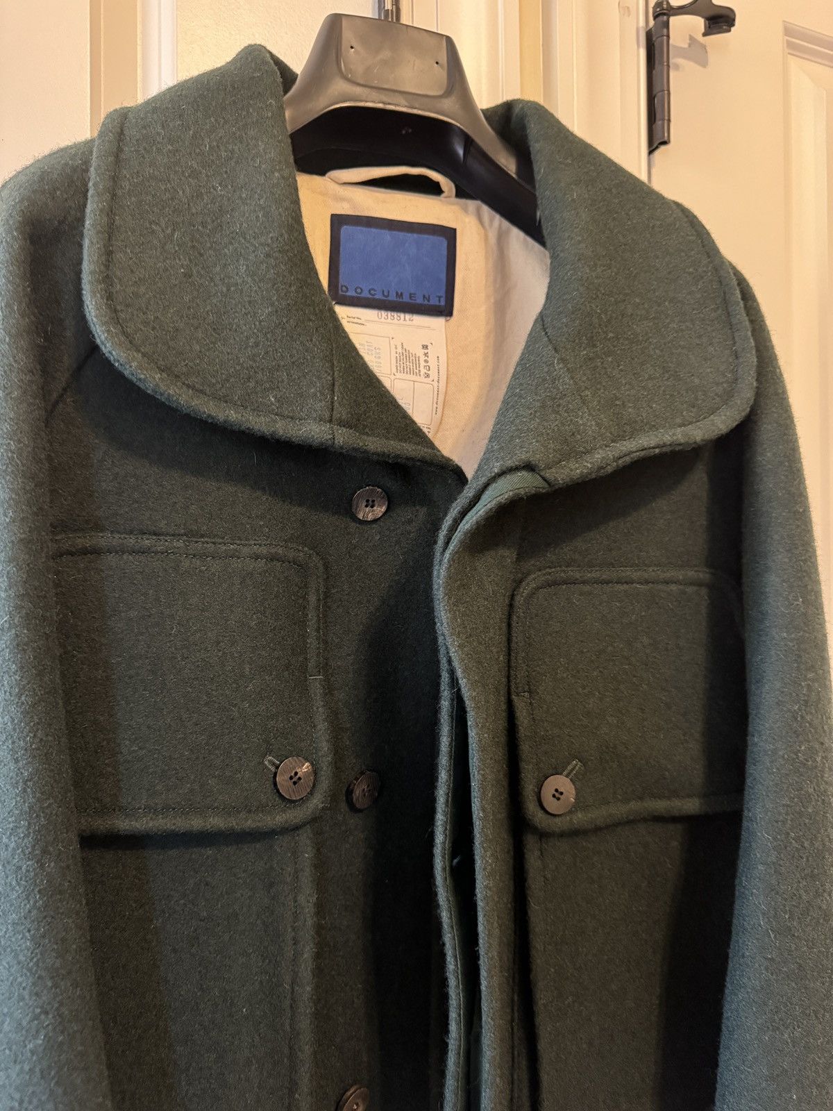 Document Document Coat - Melton Wool, Shawl Collar, Big Pocket Size US S / EU 44-46 / 1 - 7 Thumbnail