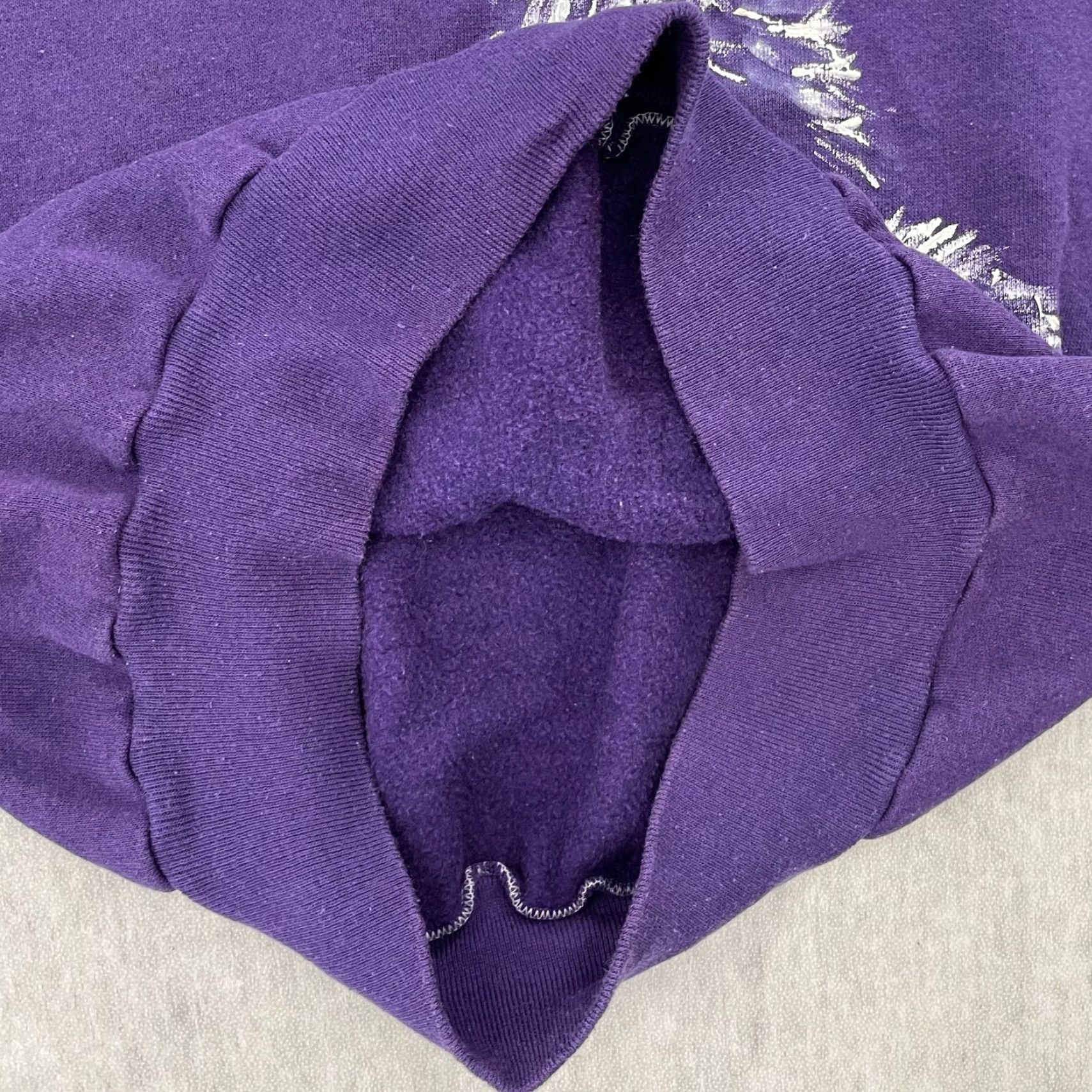 Vintage VINTAGE Parrill Cat Sweater Pullover Women Large Purple Fleece 90s Casual Ladies Size L / US 10 / IT 46 - 6 Thumbnail