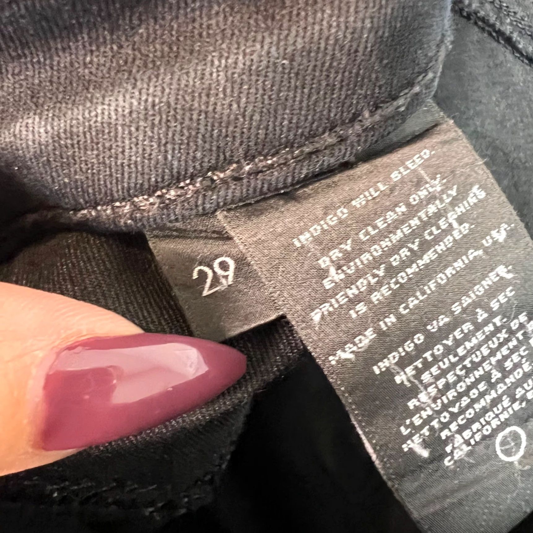 J Brand J Brand Womens Jeans Size 29 Black Stretch Denim Skinny 5-Pocket Slim Mid Rise Adult Womens Size 29" - 5 Thumbnail