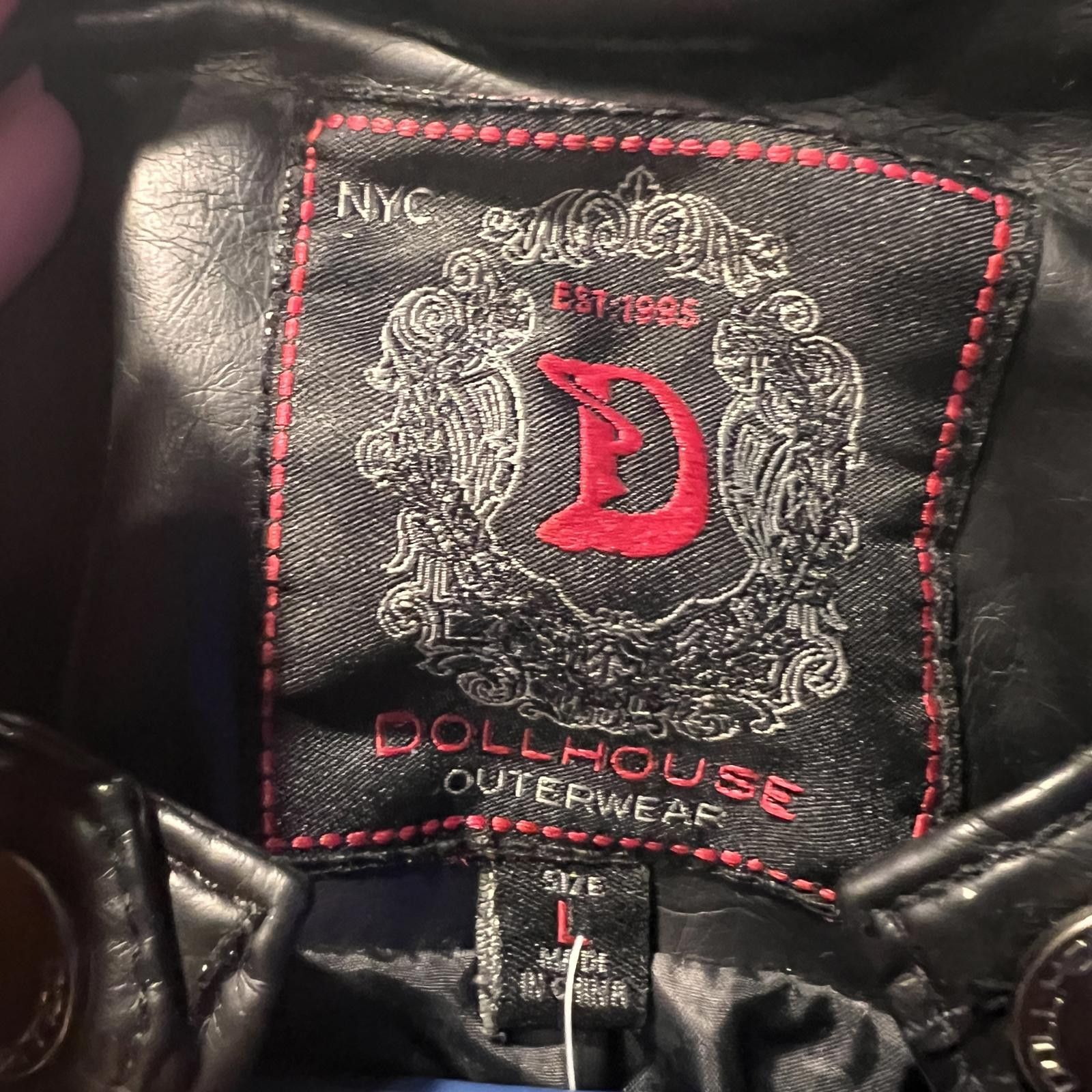 Other Dollhouse Women's Black Quilted Pleather Jacket Size L Size L / US 10 / IT 46 - 3 Thumbnail