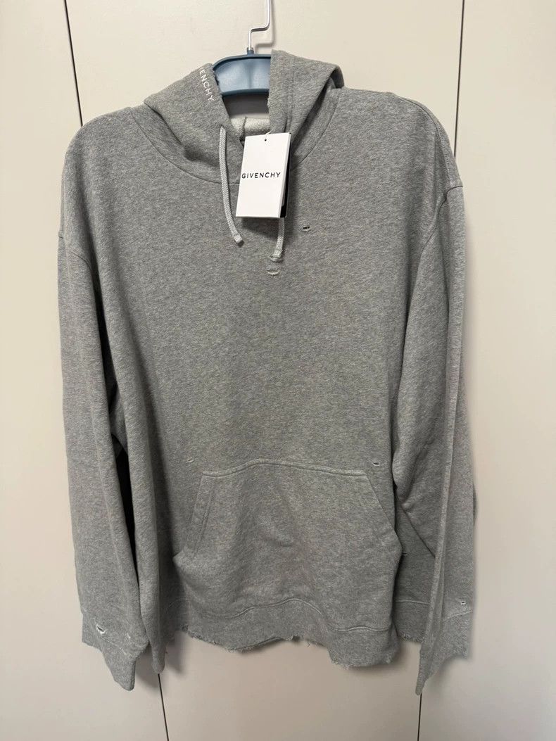 Givenchy Givenchy Gray Distressed Hoodie - dmc Size US XL / EU 56 / 4 - 1 Thumbnail