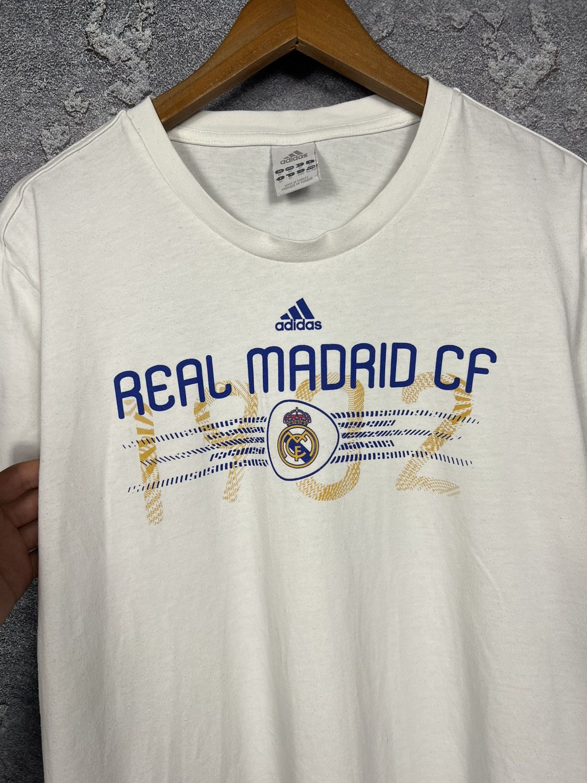 Adidas Vintage 2010 Adidas Real Madrid Cotton T-shirt Size Xl Size US XL / EU 56 / 4 - 3 Thumbnail