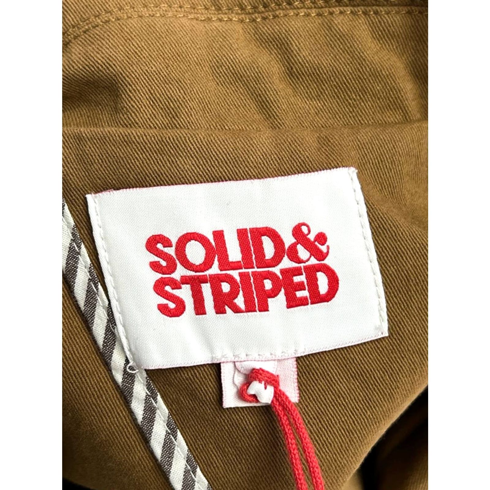 Solid & Striped Solid & Striped Coat Womens XS Brown Canvas Blazer Regular Sleeve Button UK/US? Size XS / US 0-2 / IT 36-38 - 3 Thumbnail