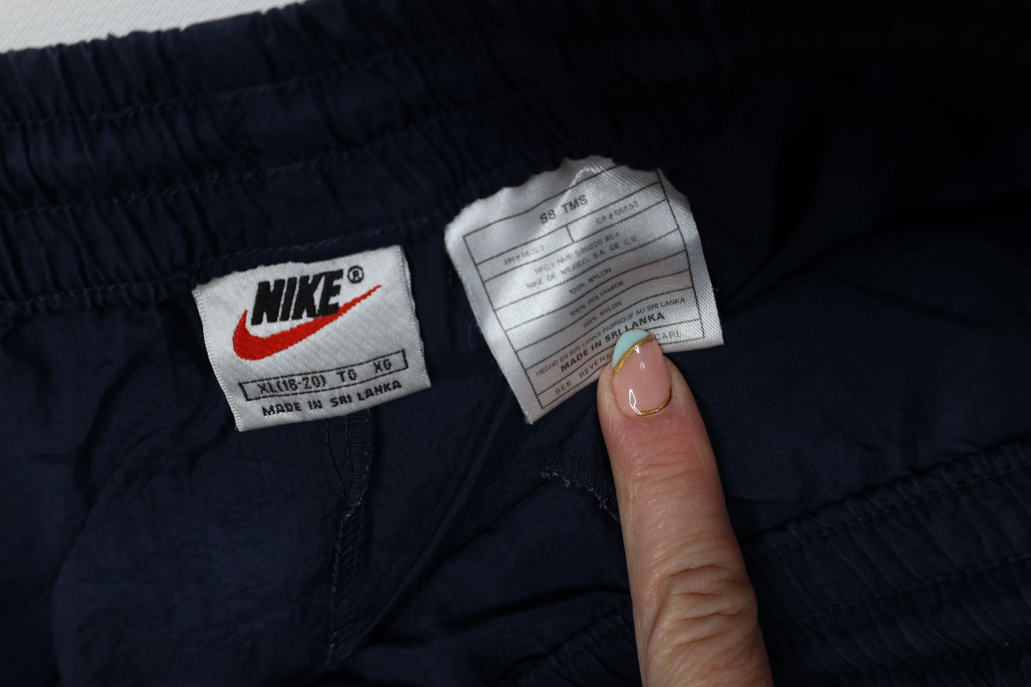 Nike Vintage 90s Nike Mini Swoosh Windbreaker Joggers Pants Blue Size 36" / US 14 / IT 50 - 8 Thumbnail