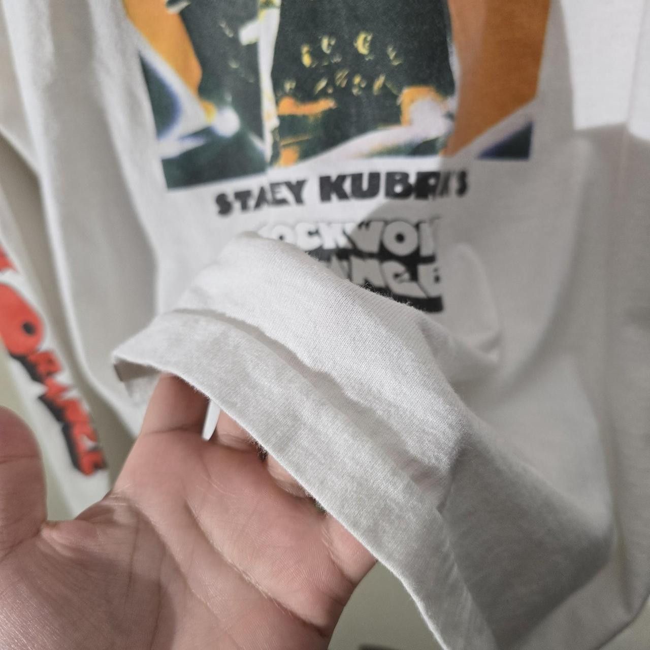 Fruit Of The Loom Vintage 90s A Clockwork Orange Long Sleeve Movie Promo Tee Size US XL / EU 56 / 4 - 7 Thumbnail