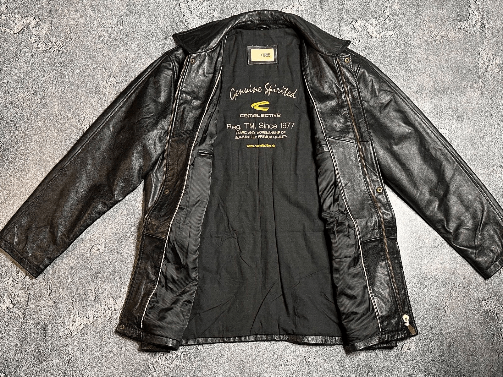 camel active Camel Active men's leather jacket 54 Size US XXL / EU 58 / 5 - 11 Thumbnail