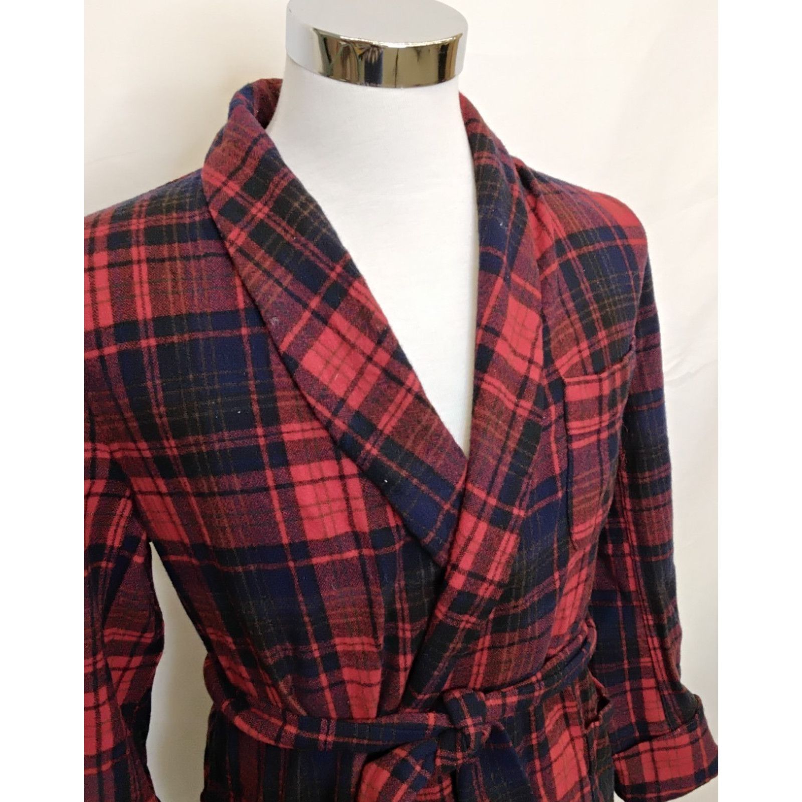 Pendleton Pendleton Robe Men's M Plaid Red/Blue Tartan VTG 1960s USA Size US M / EU 48-50 / 2 - 4 Thumbnail
