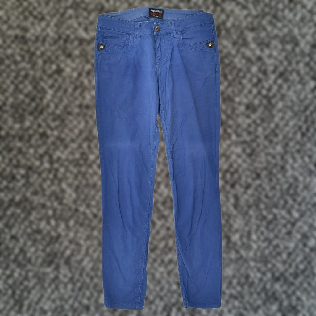 Refrigiwear REFRIGIWEAR Womens Slim Casual Trousers Blue Cotton Classic W27 L28 Size 27" / US 4 / IT 40 - 1 Thumbnail