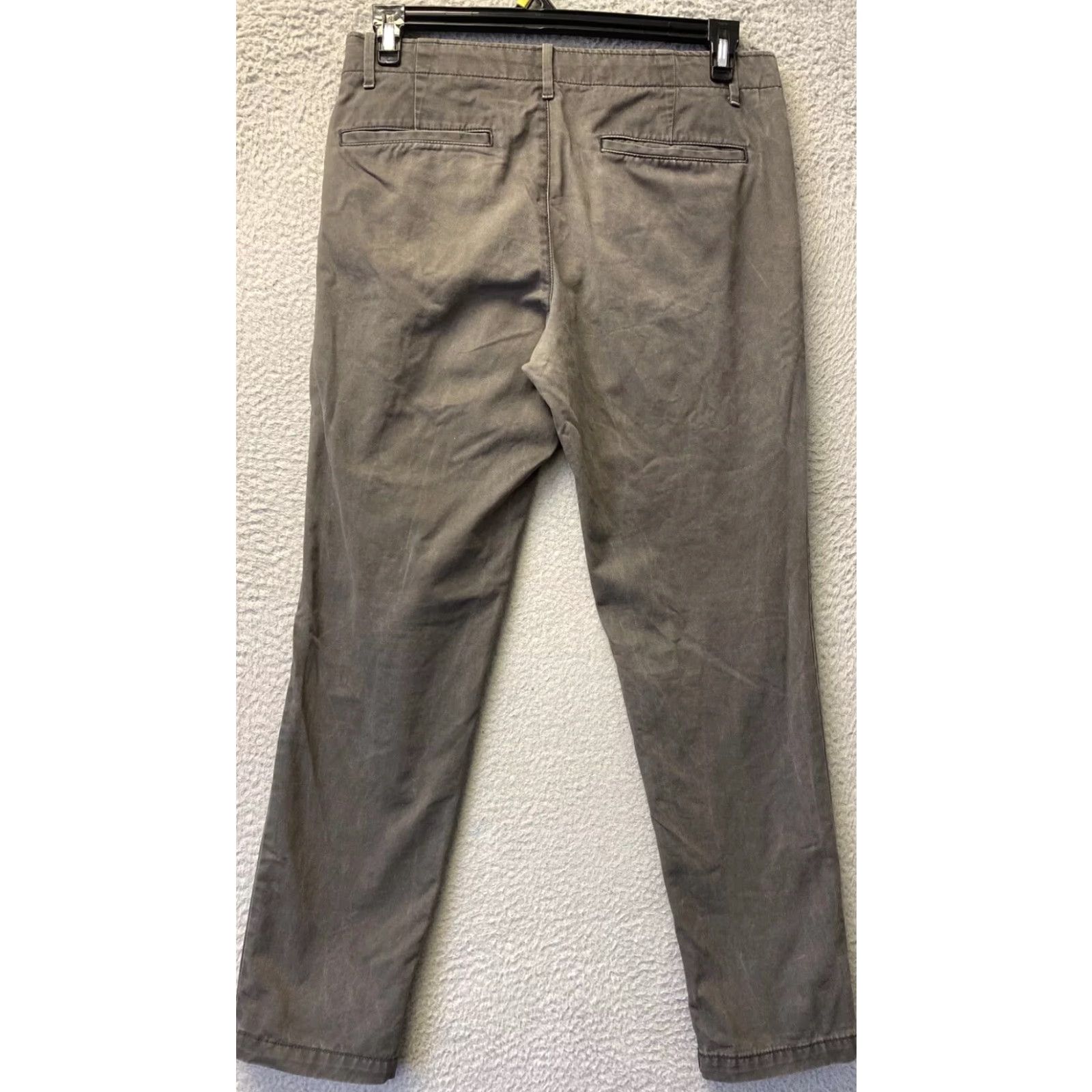 Gap GAP Chino Pants Men's Slim Fit 32x30 Gray Flat Front Size US 32 / EU 48 - 6 Thumbnail