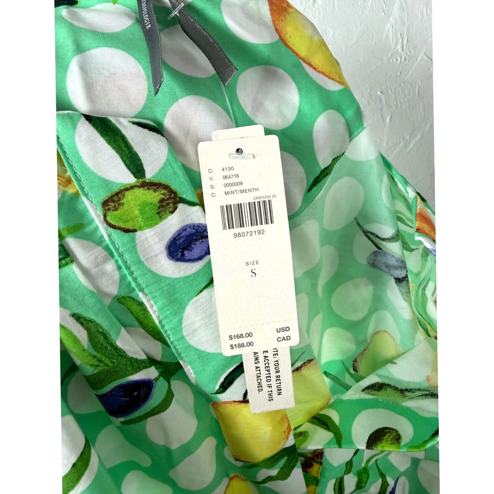 Anthropologie NEW Anthropologie Somerset Maxi Dress Small Cotton Pockets lemon Mint Y18 Size S / US 4 / IT 40 - 7 Thumbnail