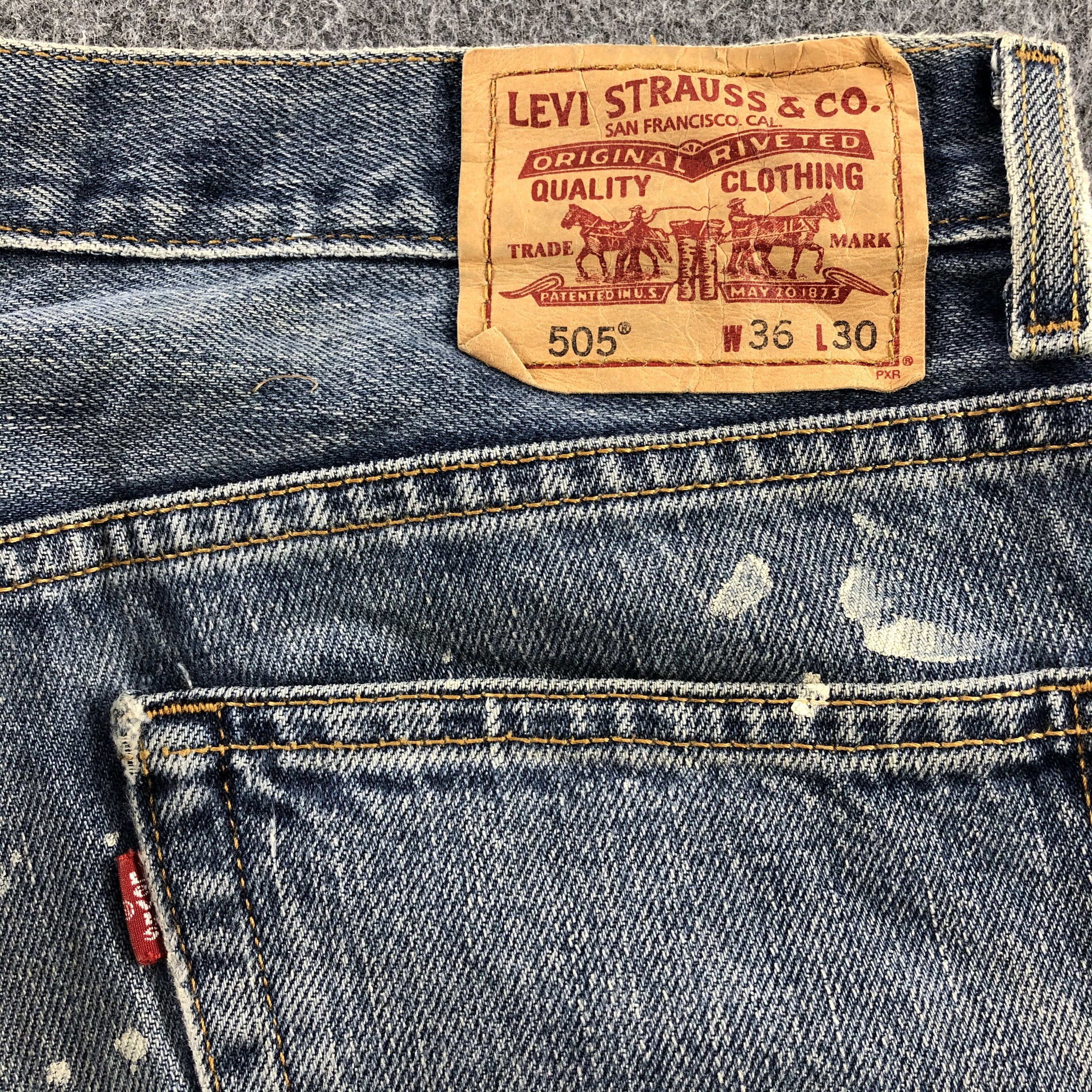 Levi's Vintage Mid Wash Levis 505 Jeans- J1315 Size US 37 - 5 Thumbnail