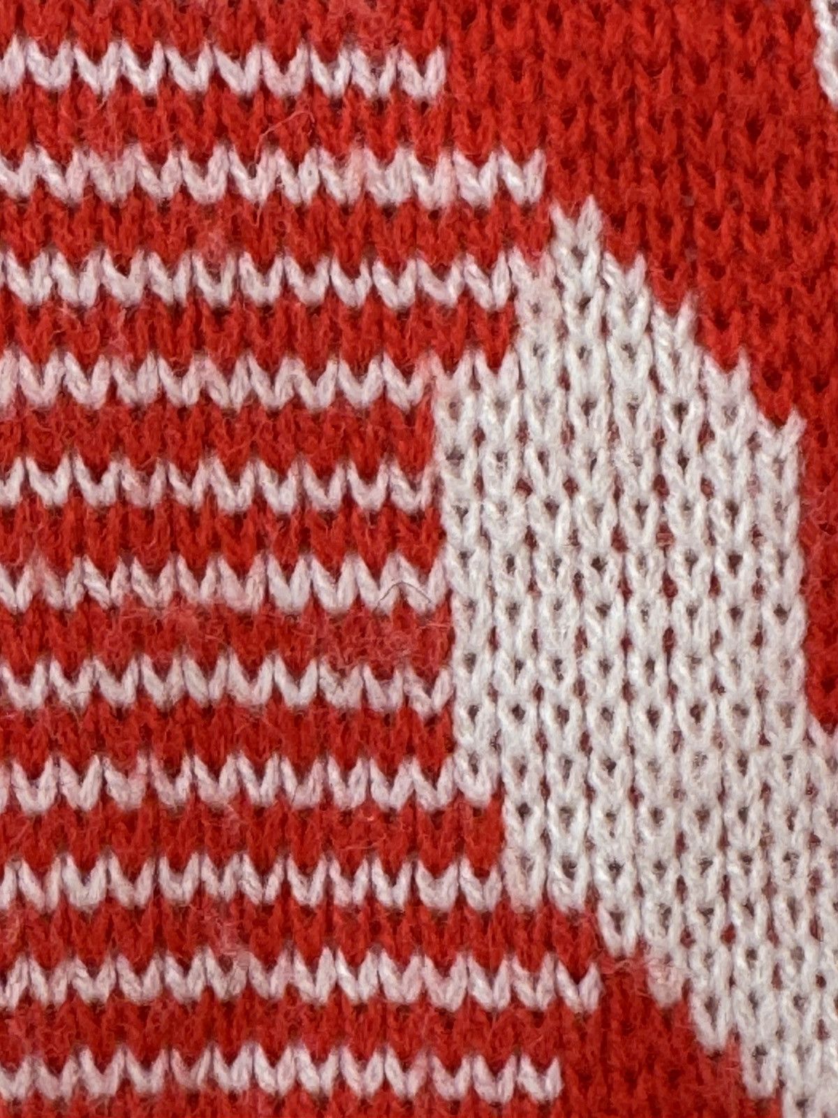 Vintage Albee women’s vintage 70s red white bowling cardigan sweater Size S / US 4 / IT 40 - 5 Thumbnail