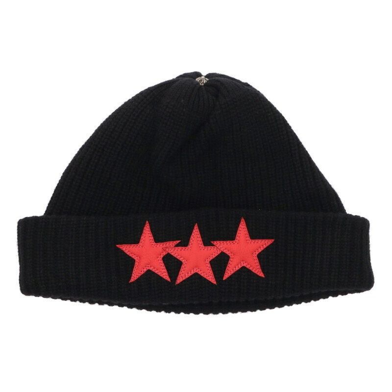 Chrome Hearts Chrome Hearts Star Patch Cashmere Beanie Cap Size ONE SIZE - 1 Thumbnail