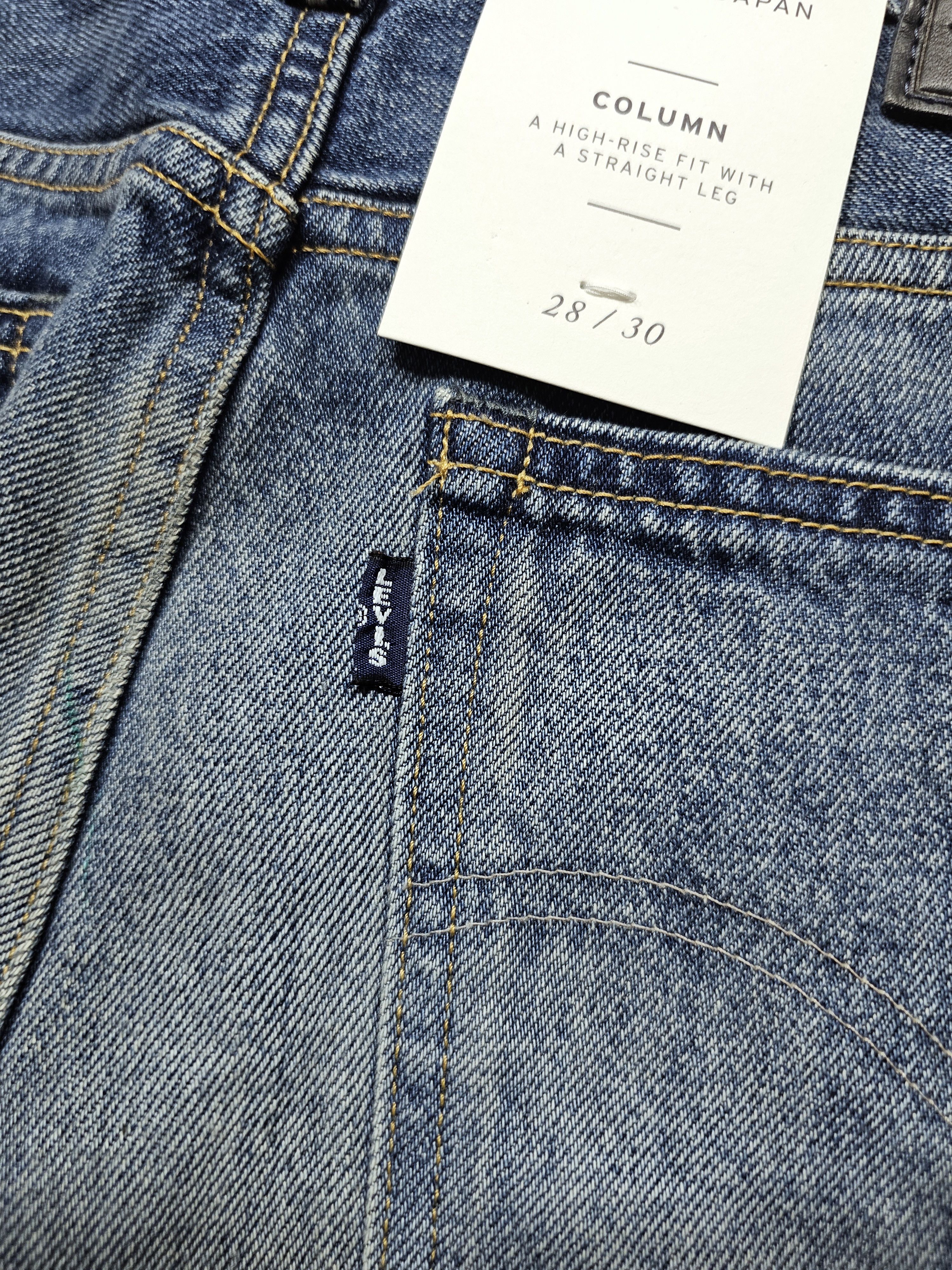 Japanese Brand × Levi's NWT Levi's Made in Japan Column Denim Jeans Big E Selvedge Size 28" / US 6 / IT 42 - 8 Thumbnail