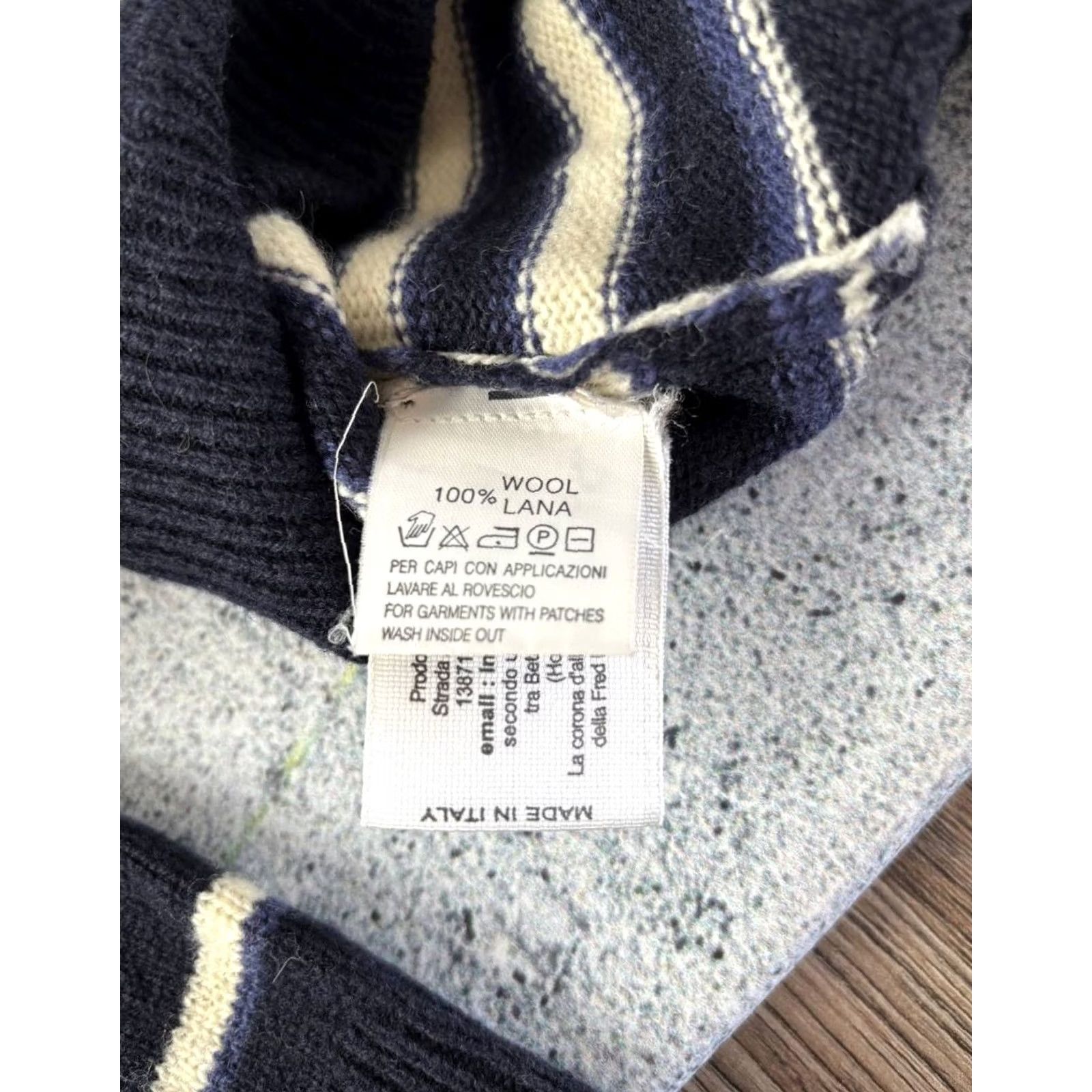 Fred Perry Fred Perry Sweater 100% Wool XL Black Wool Knit Logo Striped V-Neck Pullover Womens Classic Winter Fall 100% Wool XL Black Sweater Size XL / US 12-14 / IT 48-50 - 6 Thumbnail