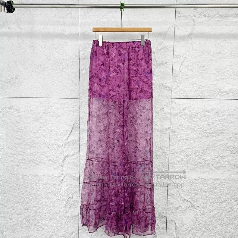 Hermes Hermes Fuchsia Long Skirt Size 24" / US 00 / IT 34 - 2 Thumbnail