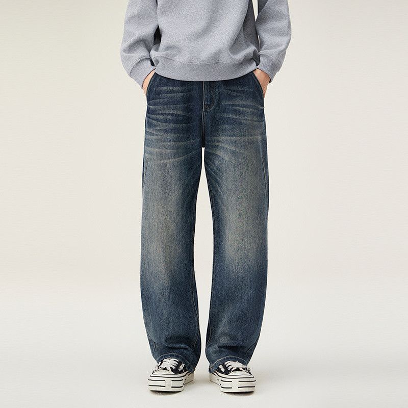 Vintage American retro loose-fitting versatile jeans for men Size US 32 / EU 48 - 1 Thumbnail