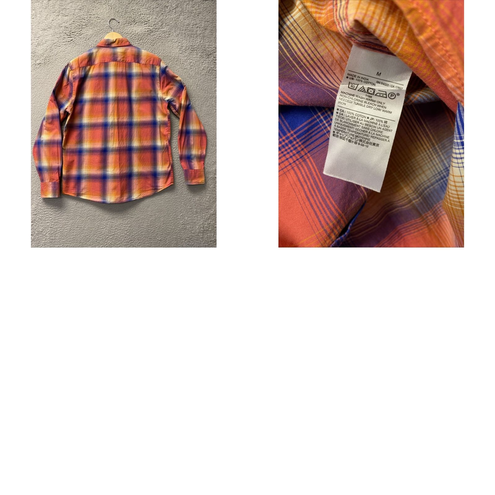 Banana Republic Banana Republic Shirt Mens M Plaid Short Sleeve Button Up / 162-25 Multicolor Cotton Woven Casual Regular Collar Button-Front Men’s Shirt Size US M / EU 48-50 / 2 - 8 Thumbnail