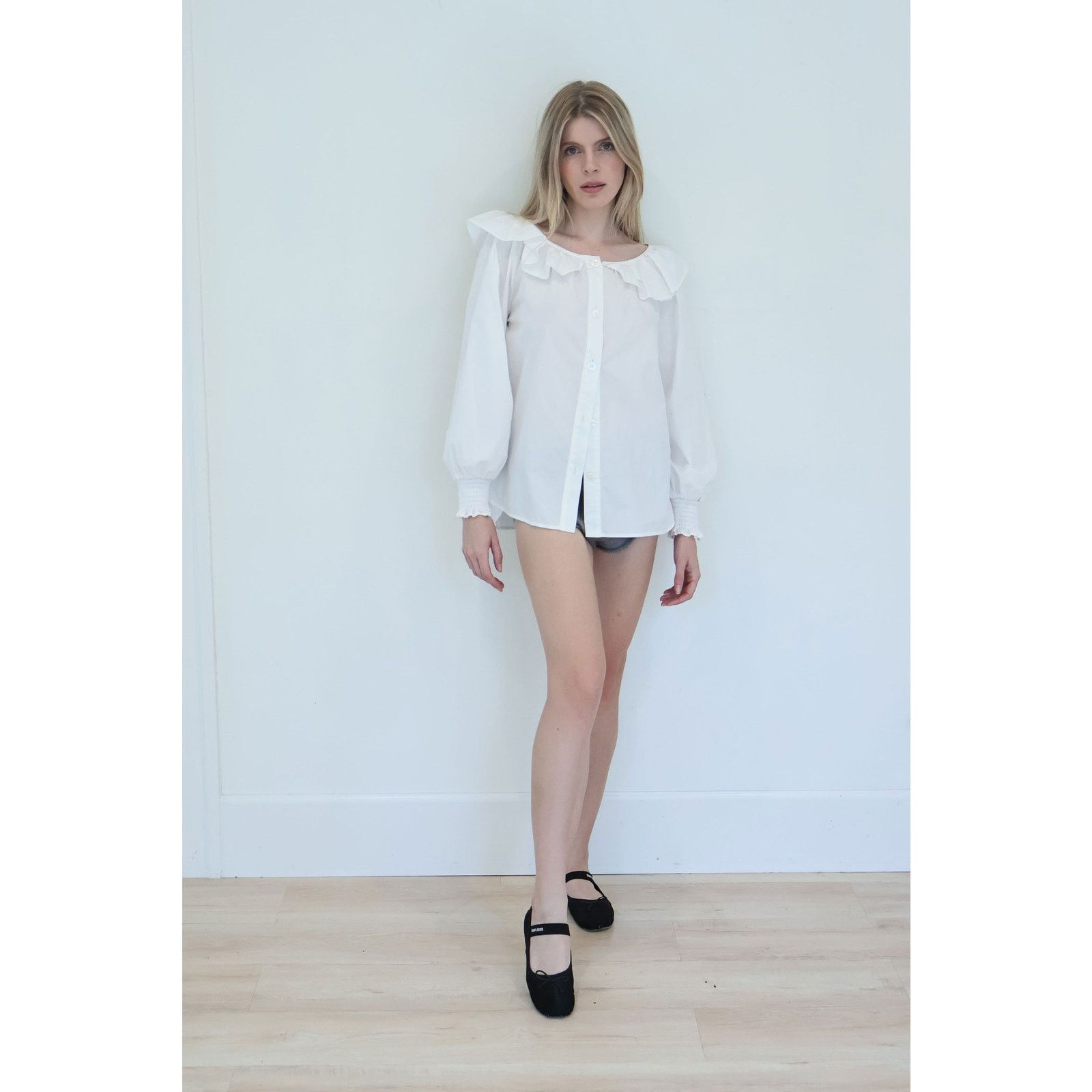 Marc Jacobs Vintage Marc Jacobs White Cotton Button Down Blouse Size L / US 10 / IT 46 - 4 Thumbnail