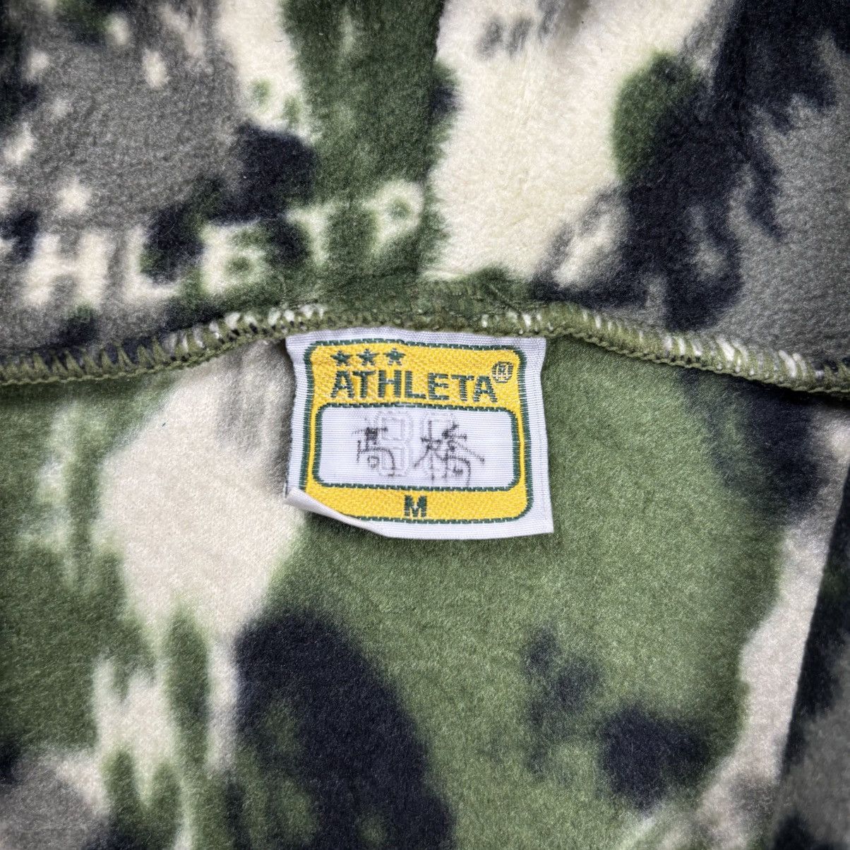 Le Grande Bleu (L.G.B.) 2000s Athleta Japan - LSD Camo Fleece Zip Hoodie Size US M / EU 48-50 / 2 - 7 Thumbnail