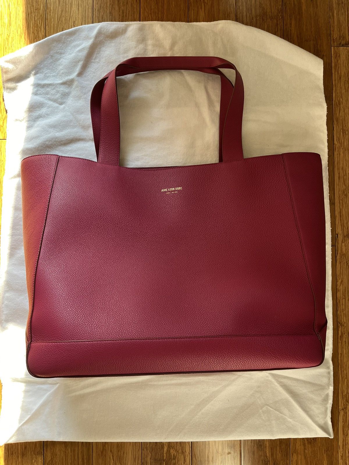 Aime Leon Dore ALD Genuine leather tote bag Anemone pink color Size ONE SIZE - 2 Thumbnail