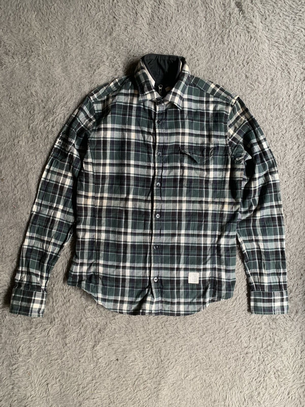 Japanese Brand Vintage PPFM Double Layered Flanel Long Shirt Size US M / EU 48-50 / 2 - 1 Thumbnail