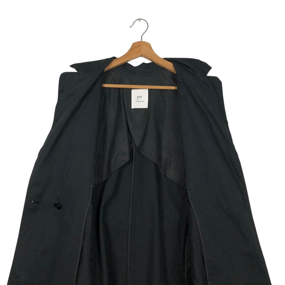 Japanese Brand 🔥RICH BLACK LONG JACKET 1er ARRONDISSEMENT ISSEY MIYAKE Size US M / EU 48-50 / 2 - 17 Thumbnail