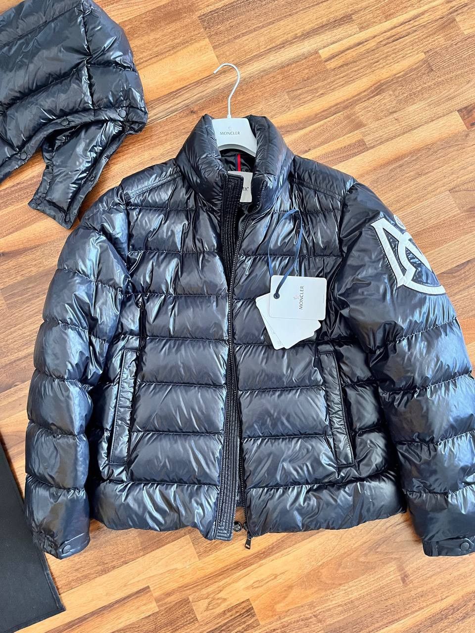 image of Moncler Puffer Jacket in Black, Men's (Size 2XL)