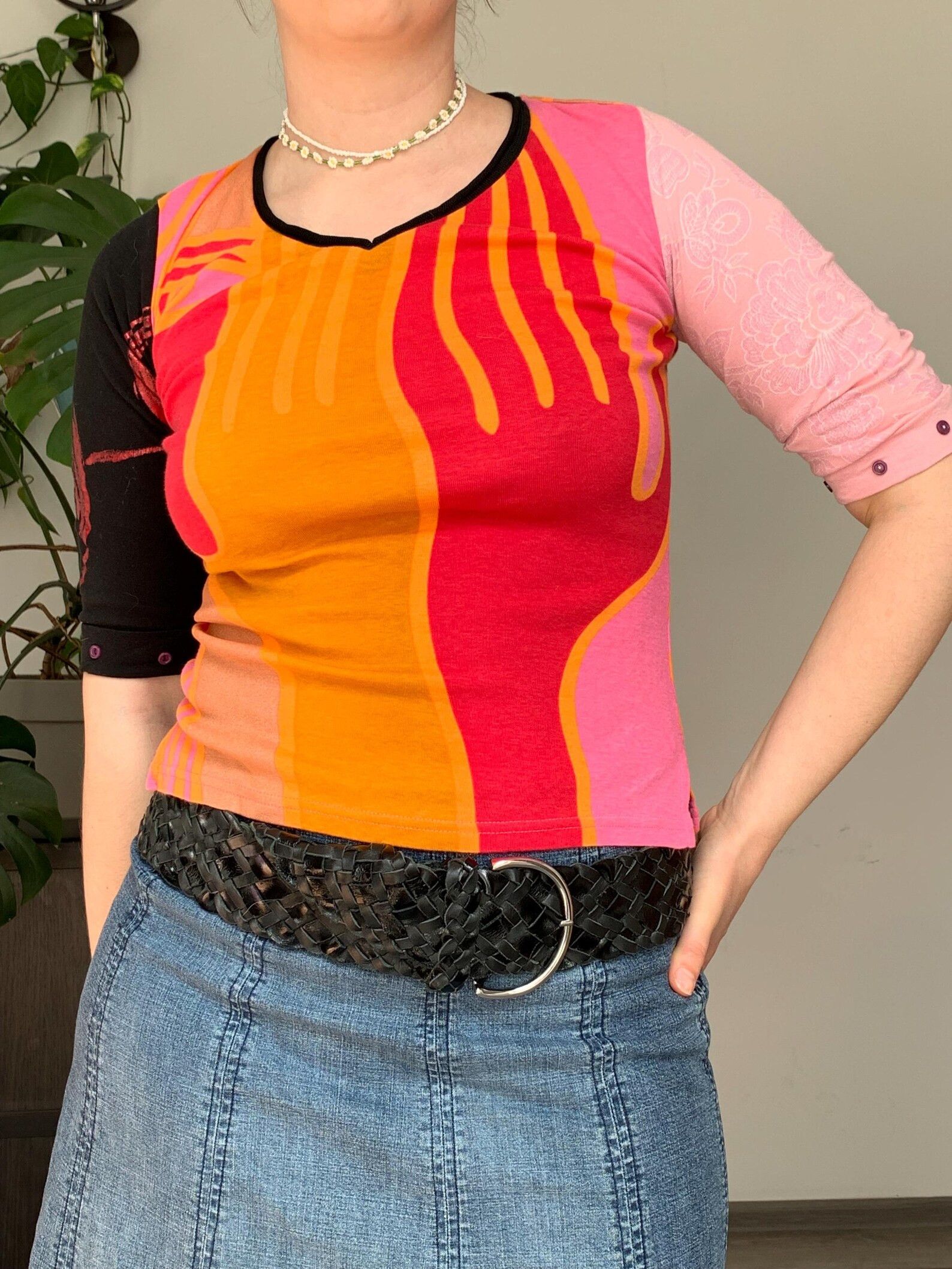 Custo Barcelona Y2K Custo Barcelona Patchwork Graphic Top S/M Size S / US 4 / IT 40 - 3 Thumbnail