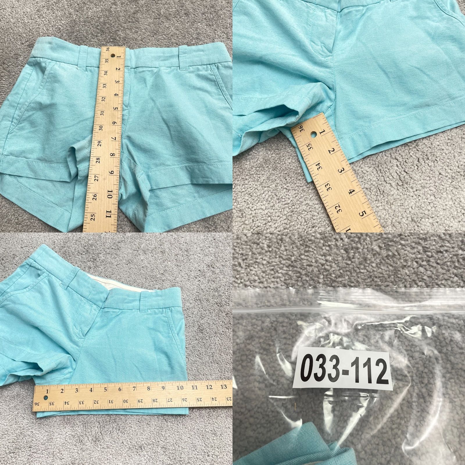J.Crew J.CREW Bermuda Shorts Women 00 Blue Mid Rise Cotton Pockets Casual 28x2.5 Size 24" / US 00 / IT 34 - 8 Thumbnail