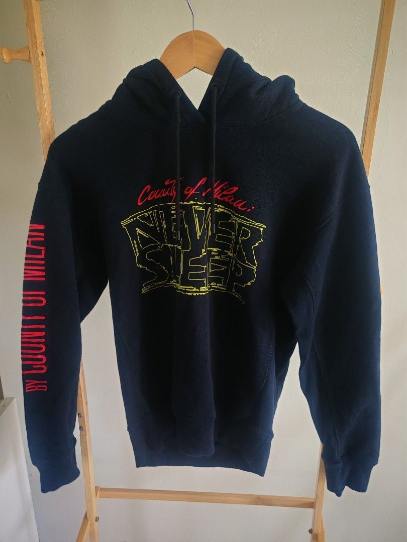 Marcelo Burlon Marcelo Burlon Black Cat Hoodie Never Sleep Size US M / EU 48-50 / 2 - 1 Thumbnail