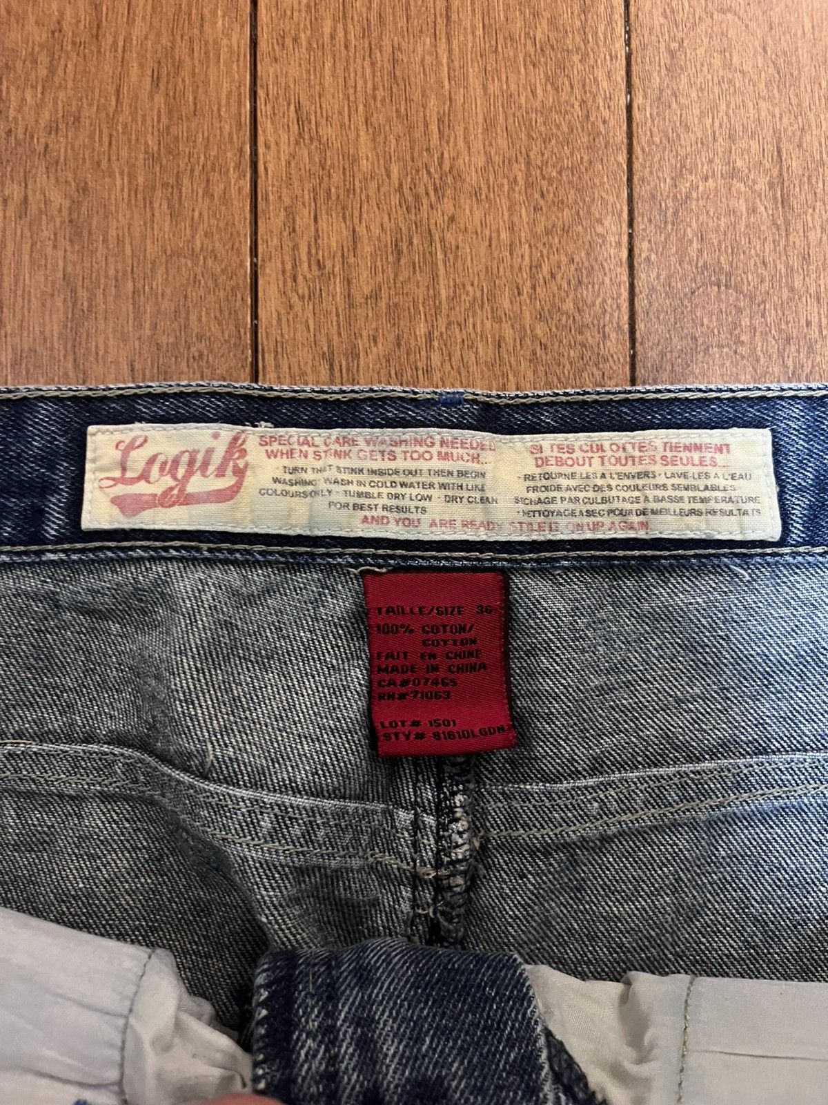 Vintage Baggy y2k logik jeans Size US 36 / EU 52 - 4 Thumbnail