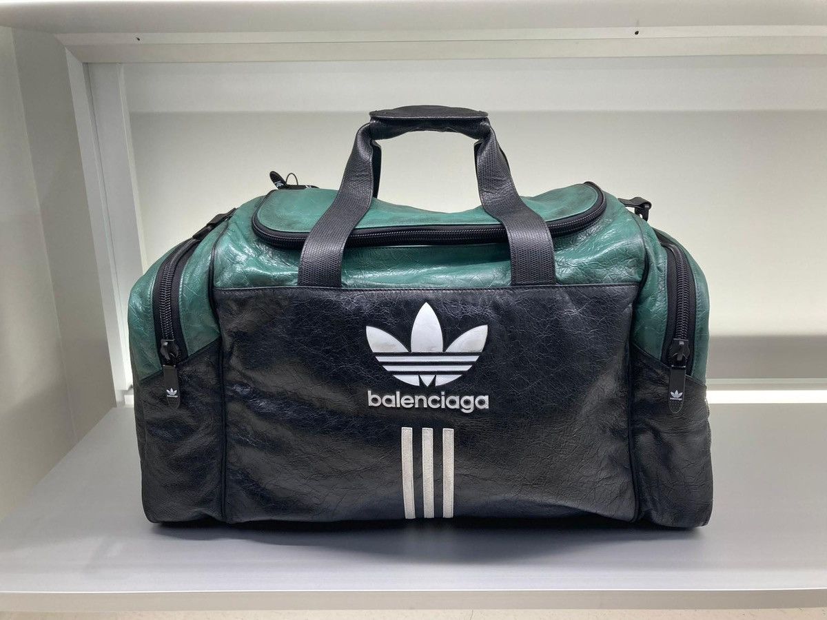 💥LIMITED💥Bale X Adidas Trefoil Leather Gym Travel Duffle Bag