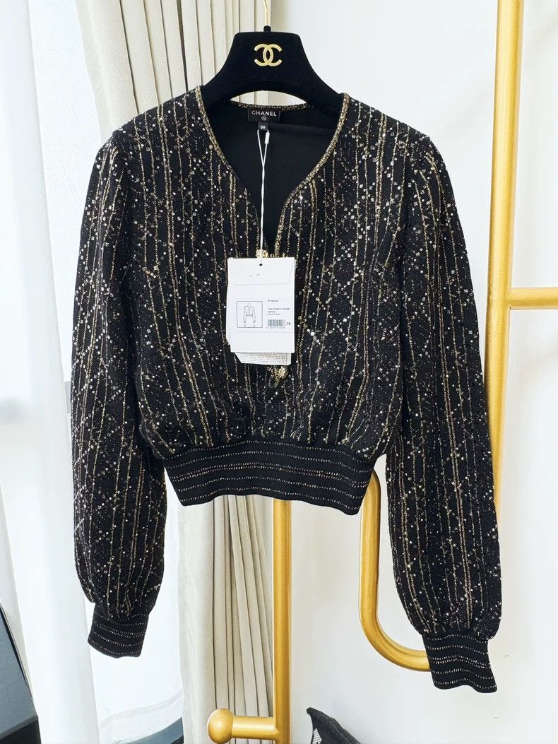 Chanel Chanel 20A Long Sleeve Knit Top - dmc Size US M / EU 48-50 / 2 - 1 Thumbnail