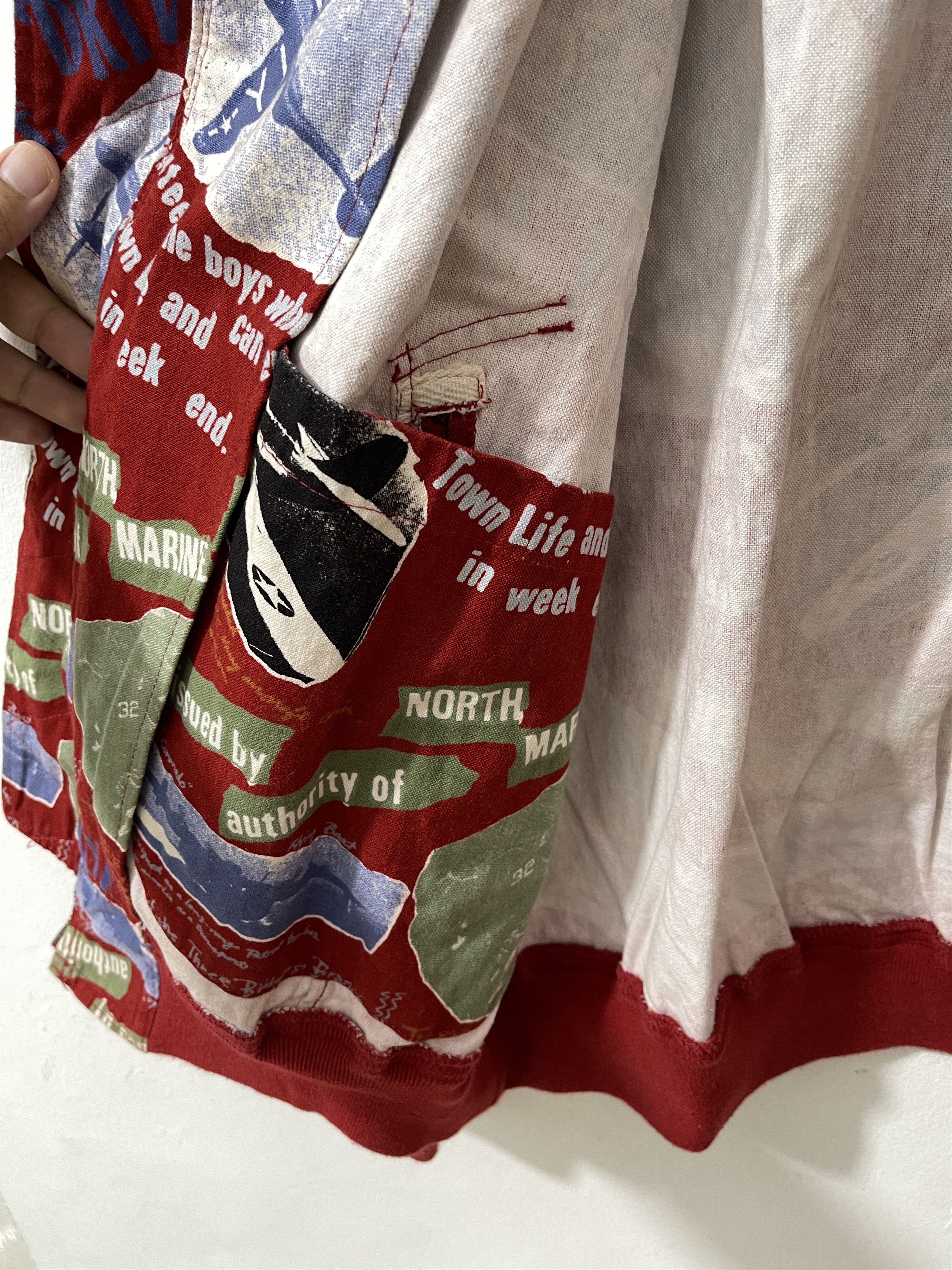 45rpm Vintage 45RPM Japan Archive Art Canvas Bomber Jacket Size US XL / EU 56 / 4 - 12 Thumbnail