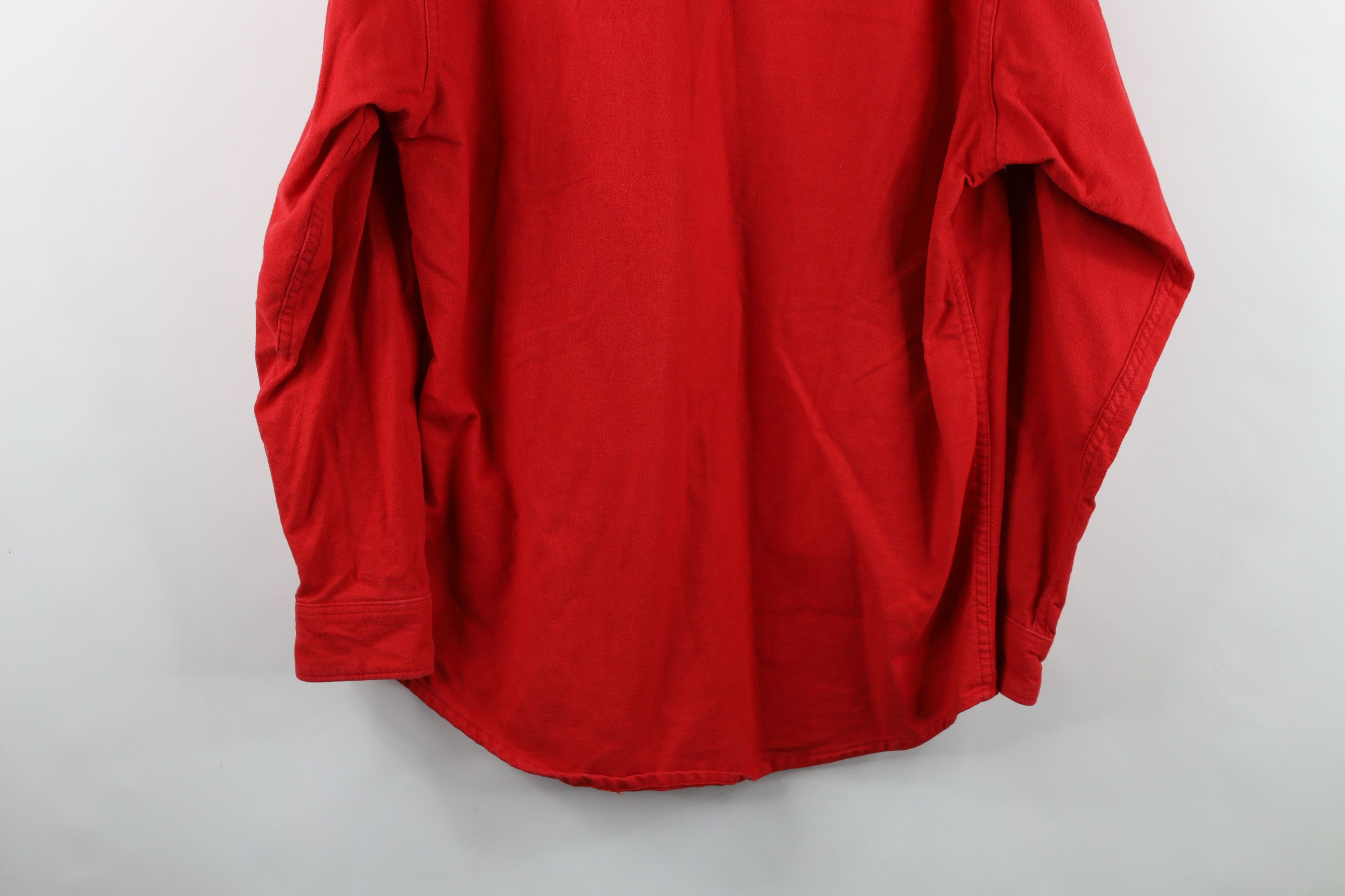 Vintage Vintage 70s Streetwear Cloth Button Shirt Red USA Cotton Size US L / EU 52-54 / 3 - 10 Thumbnail