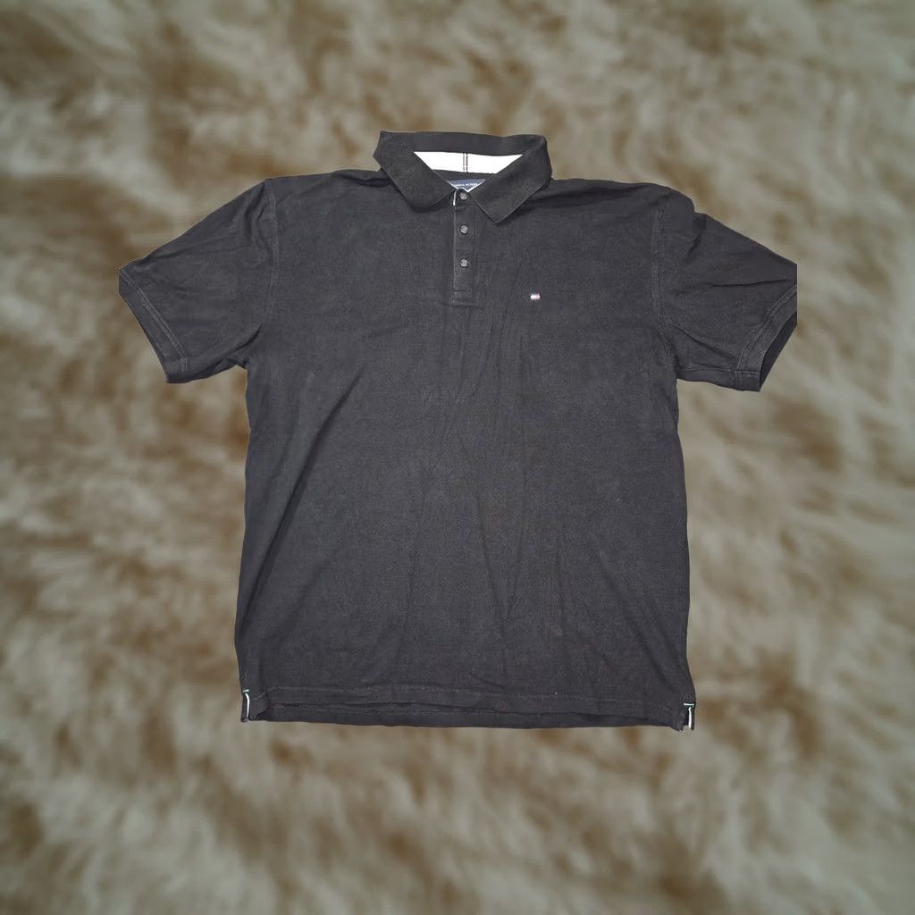 Tommy Hilfiger Tommy Hilfiger Polo Shirt Mens 3XL Black Slim Fit Stretch Logo Short Sleeve Size US XXL / EU 58 / 5 - 1 Thumbnail