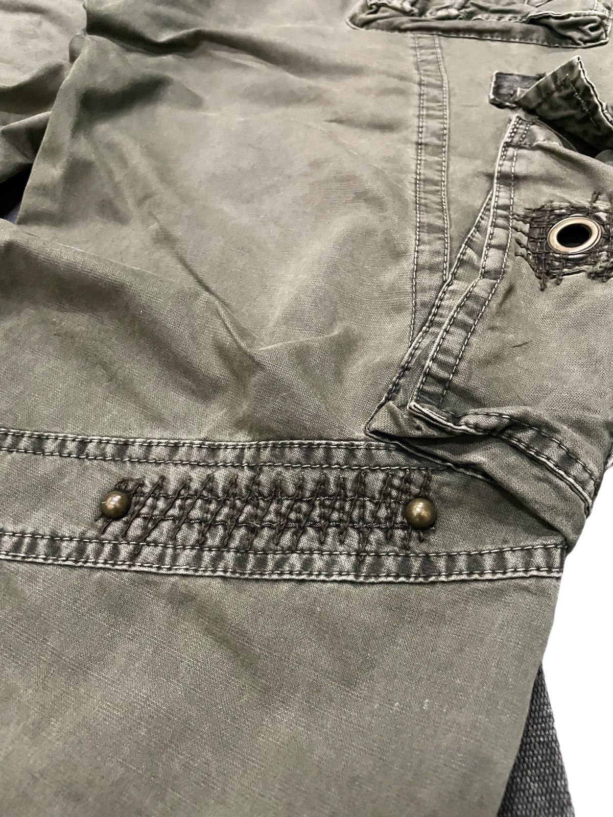 Le Grande Bleu (L.G.B.) × Tete Homme Bapai Japan Multi Pocket Bondage Baggy Cargo Pants Size US 34 / EU 50 - 19 Thumbnail